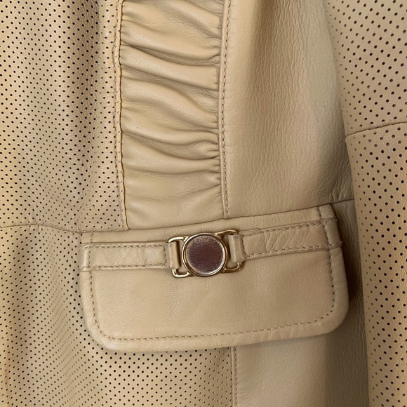 Luisa Spagnoli size 46 fine leather jacket - Picture 8 of 15